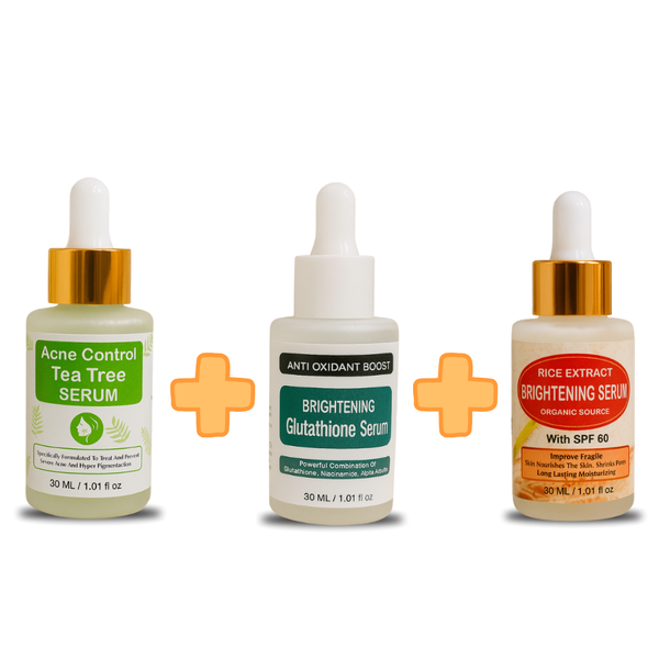 Acne + Glutathione + Rice Brightening Serum (Bundle)