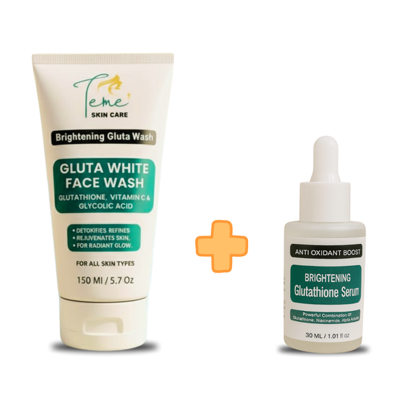 Brightening Gluta White Face Wash & Glutathione Serum (Bundle)