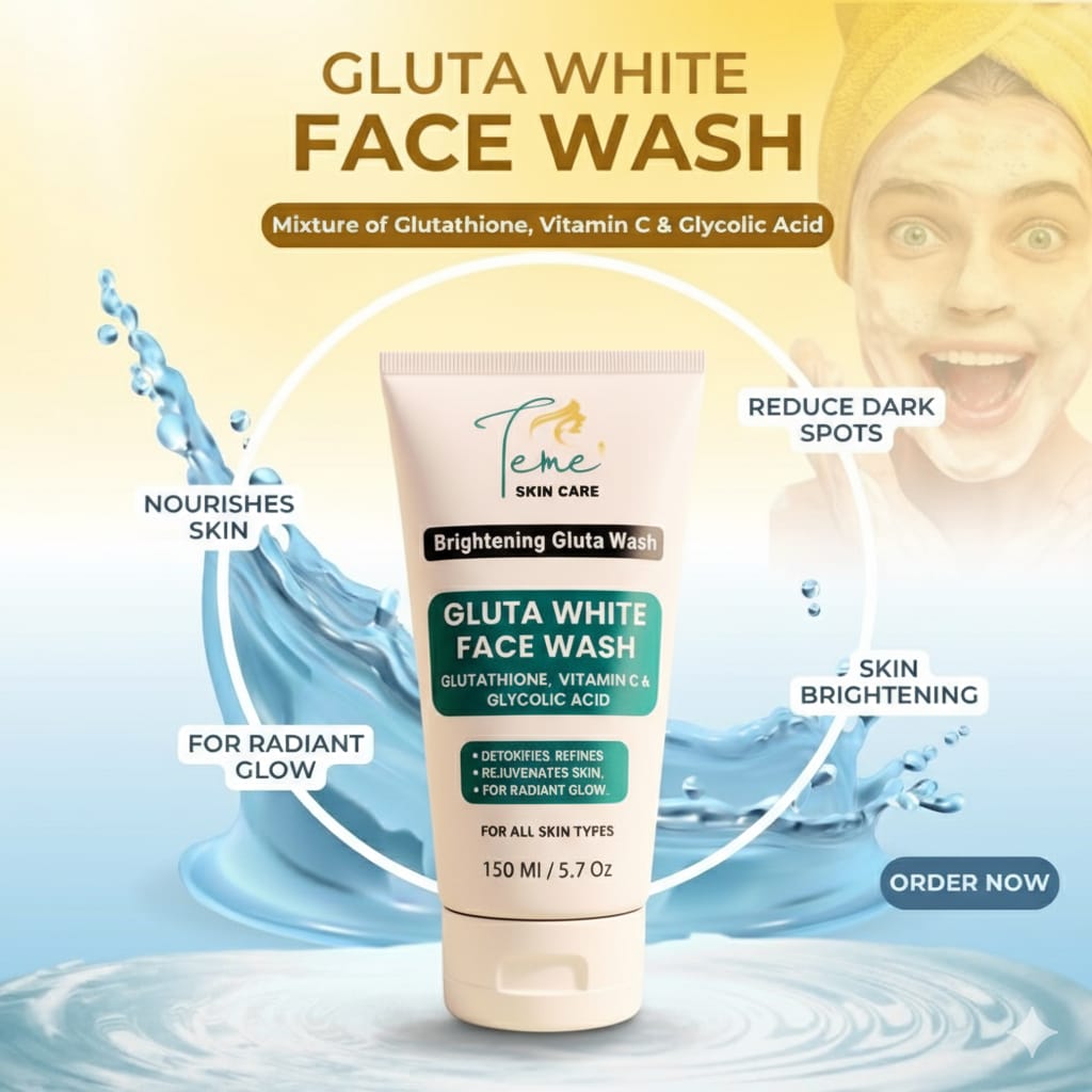 Skin Brightening Gluta White Face Wash 150ml