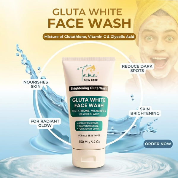 Skin Brightening Gluta White Face Wash 150ml
